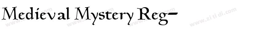 Medieval Mystery Reg字体转换